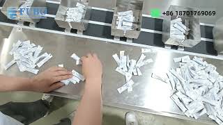 Stick bags counting machine | sugar stick sachet sorter counter machine for hand filling design