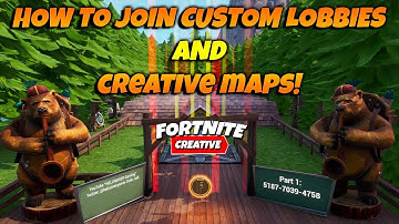 HOW TO JOIN FORTNITE CUSTOM LOBBIES AND CREATIVE MAPS!
