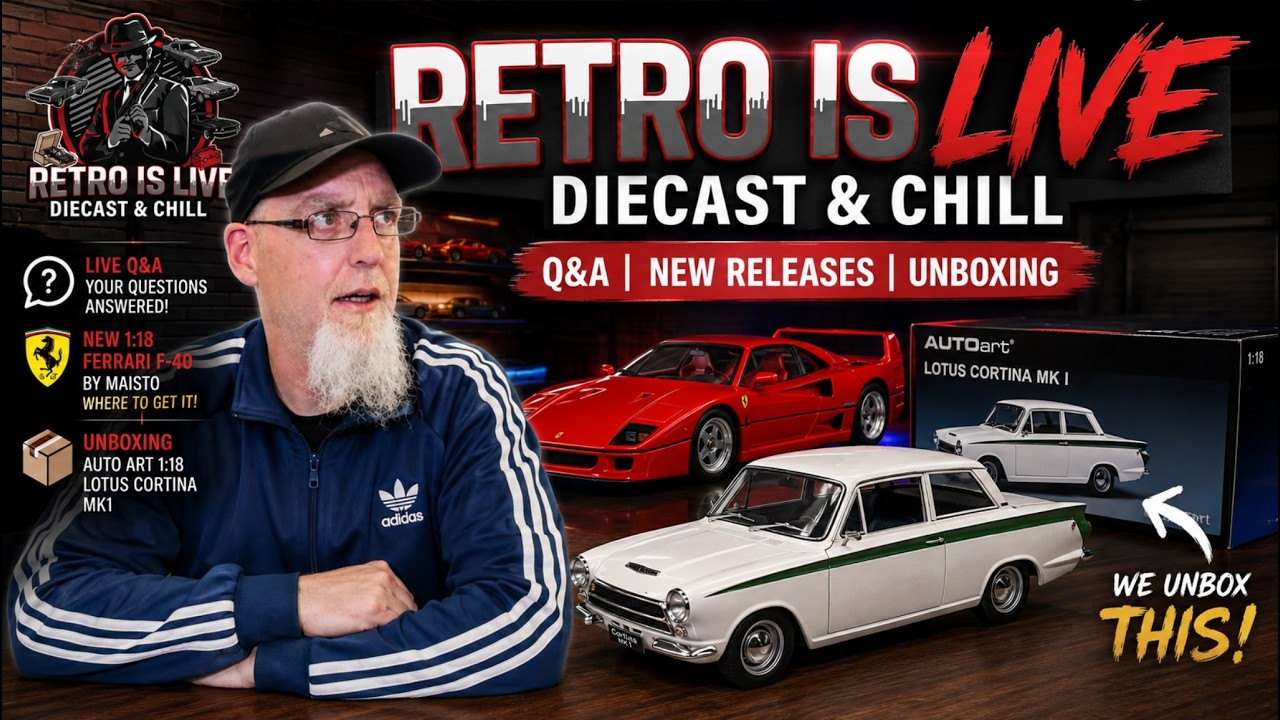 🚨 RETRO IS LIVE! 🚨 UNBOXING THE AUTOart LOTUS CORTINA! + Maisto