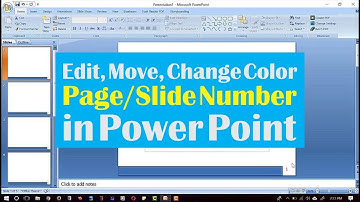 Move, Change Color & Edit Page/Slide Number in PowerPoint
