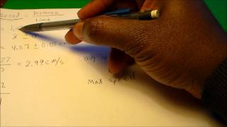How to Calculate Uncertainty for Calculated Values: Propagation of Error (Uncertainty)