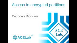 PC 3000 DE - How to unlock encrypted BitLocker partition