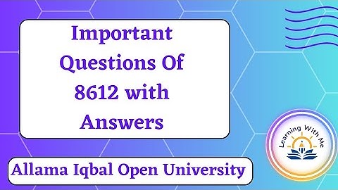 Guess paper of 8612 || Important Questions Of 8612 || @mashaliqbalofficial06