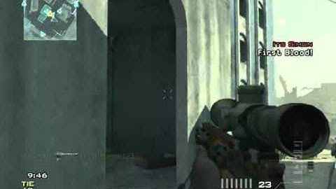 MW3 Throwing knife cross map #1 Bakaara