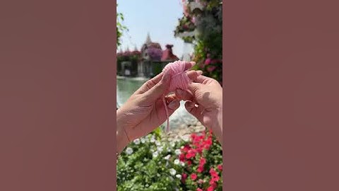 Made dreamy hair clip at flower garden 🪺🍄🥹 #beautiful