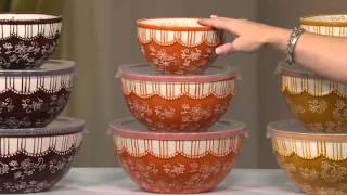 Temp-tations Old World or Floral Lace 20-piece Bakeware Set on QVC