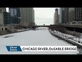 RAW: Boat cuts through ice on Chicago River