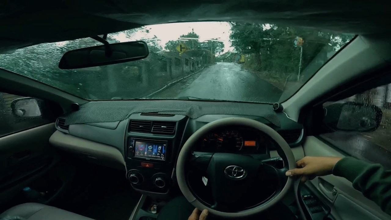 Driving in Heavy Rain | Relaxing Car Rain Sounds for Sleep focus ...