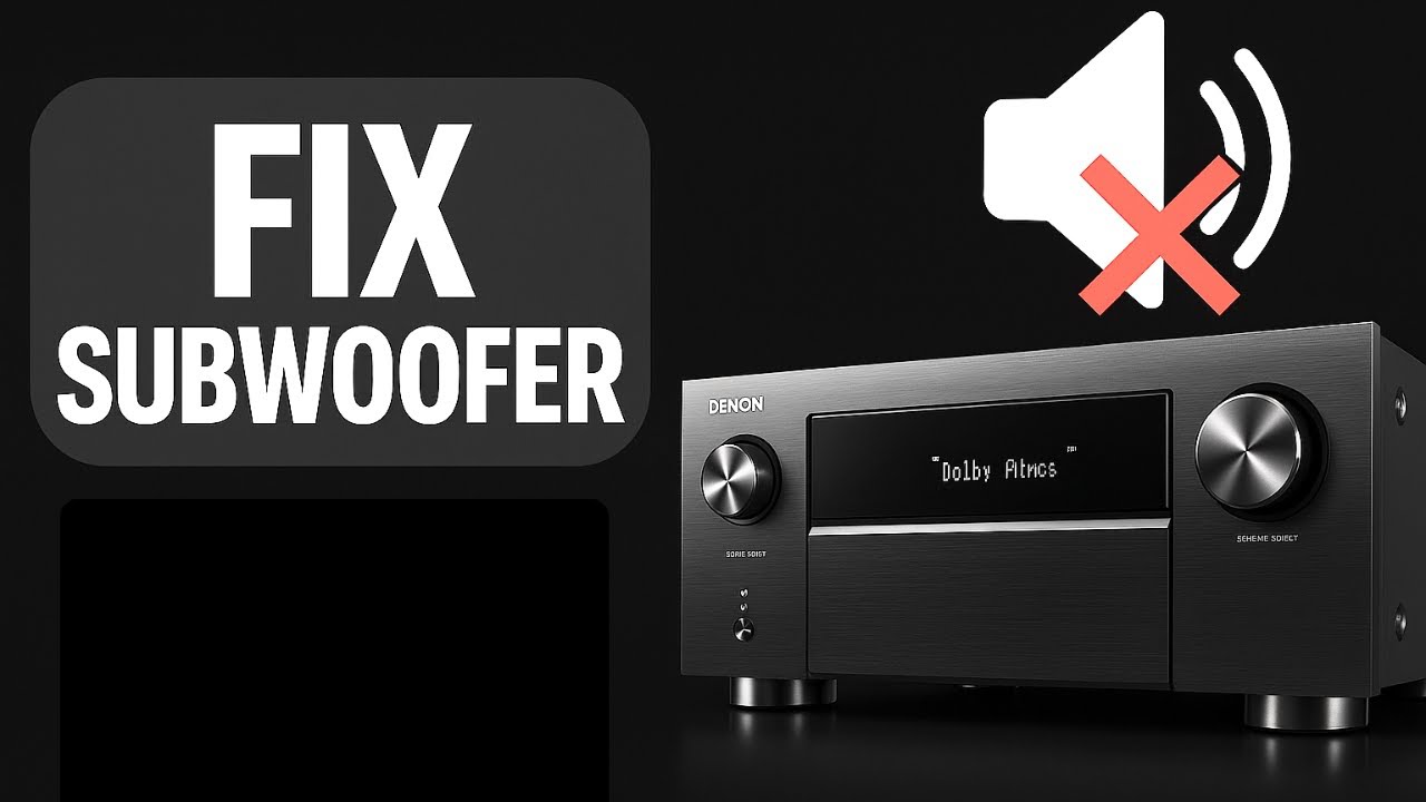 How To Fix Denon Receiver Subwoofer Not Working - YouTube
