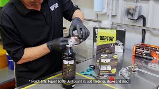 RAPTOR Colors Preparation (Bed Liner and Protective Coating) How To Tint Raptor With 2k Solid Colors Protective Coating And Bed Liner