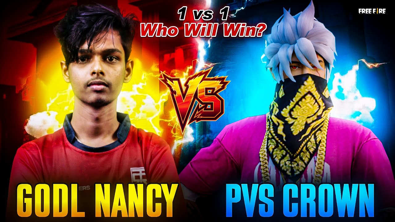 நானே பாவம்😭|🔥PVS CROWN VS GODL NANCY 😍🔥 |1 VS 1 CHALLENGE VIDEO | BEST SENSITIVITY FOR HEADSHOT 😱
