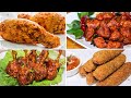 4 आसान और झटपट चिकन की स्टार्टर रेसिपीज | Easy & Simple Chicken Party Starter Recipes Compilation