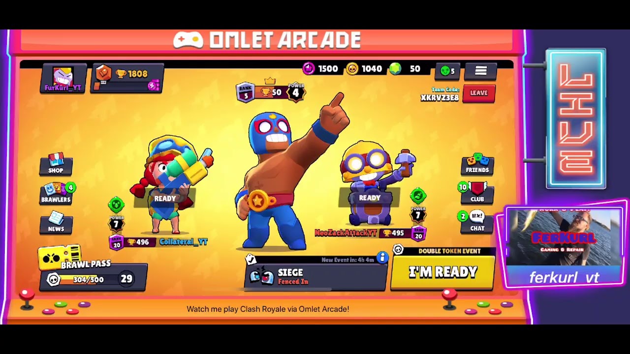 Watch me play Brawl Stars via Omlet Arcade!