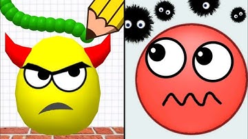 Draw To Smash Vs Hide Ball, Draw To Smash Gameplay Walkthrough, Hide Ball All Levels Completed Games