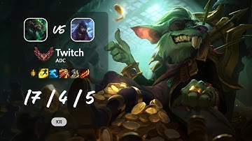 Twitch ADC vs Aphelios - KR GrandMaster Patch 13.10
