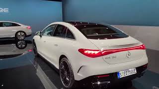 New Mercedes 2022 Eqe Full Electric E-Cl Interior Exterior Walkaround