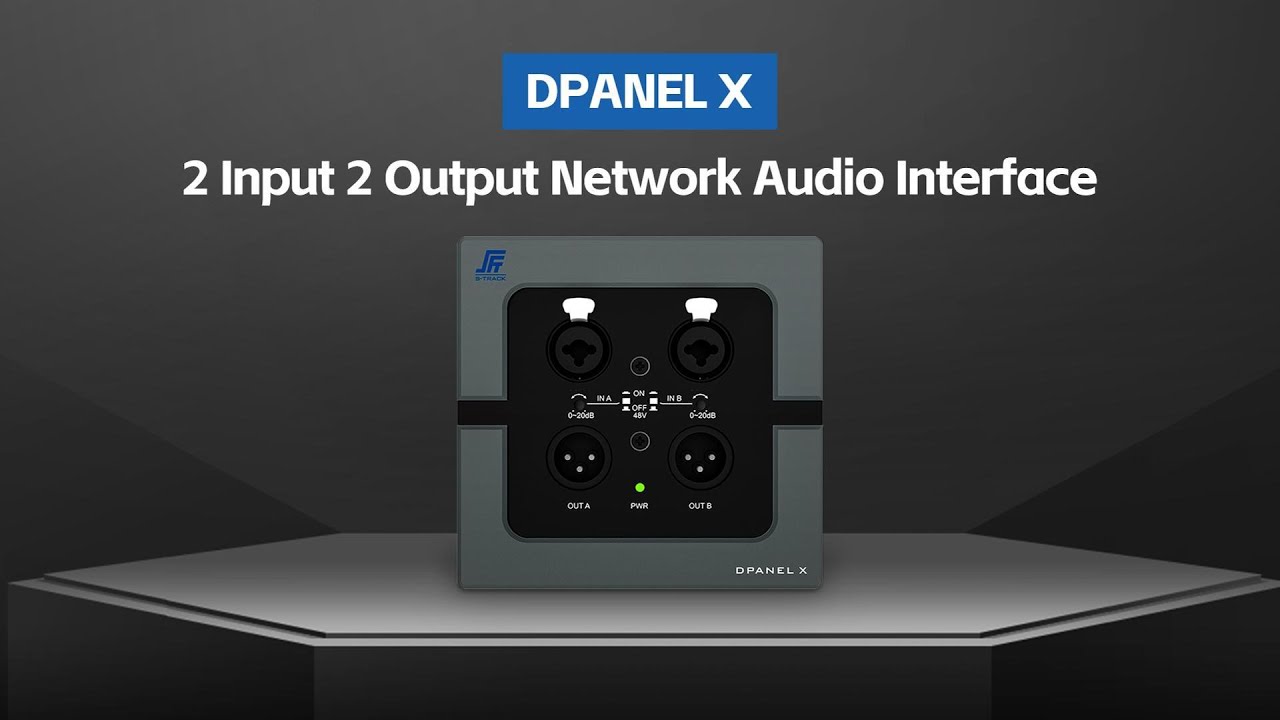 DPANEL X 2-in and 2-out network audio interface - YouTube