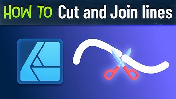 How To Connect & Separate Curves Affinity Designer V2 Tutorial