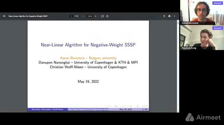 Negative-Weight Single-Source Shortest Paths in Ne...