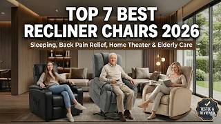 Top 7 Best Recliner Chairs 2026 – Best for Sleeping, Back Pain Relief, Home Theater & Elderly Care