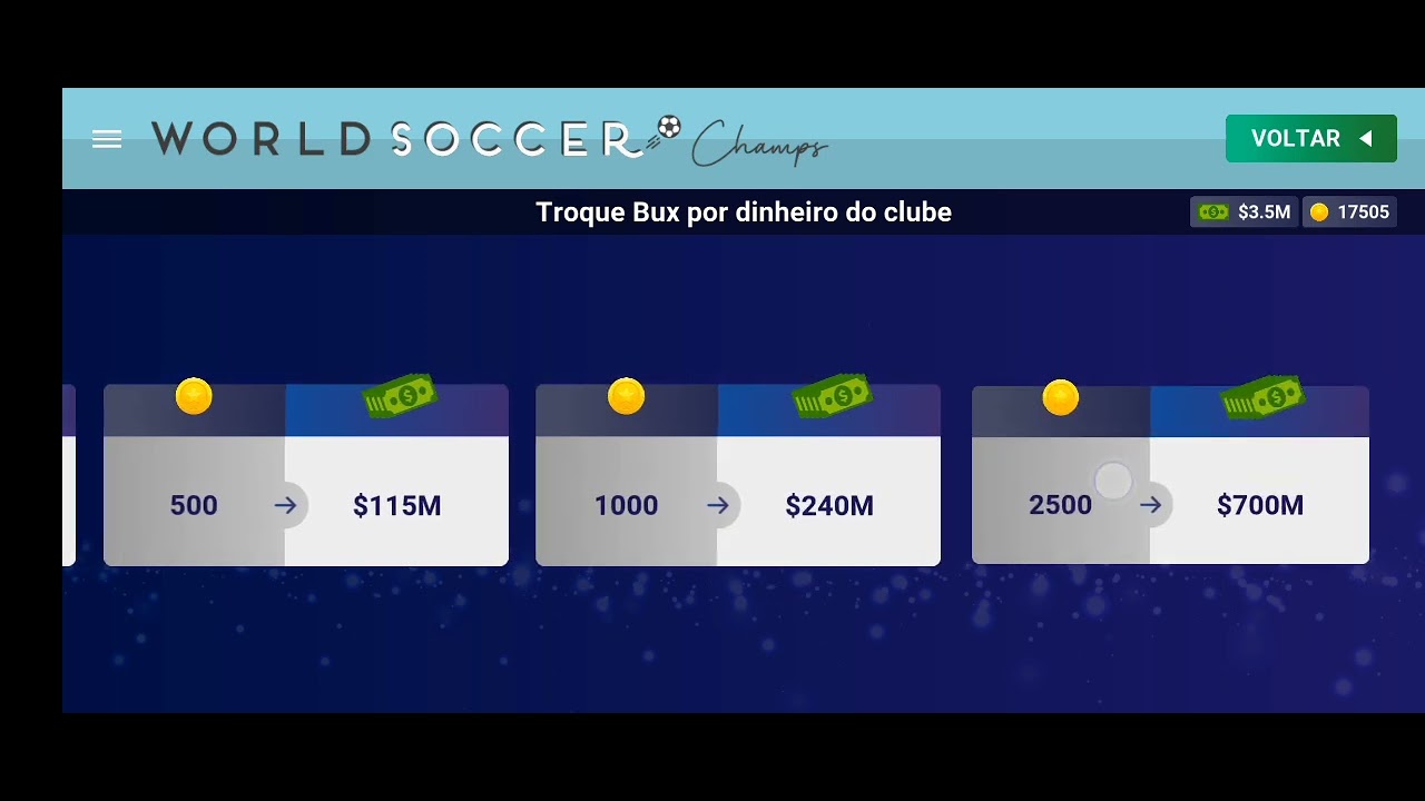 World soccer Champs com dinheiro infinito versão 9.7 com super mundial ...