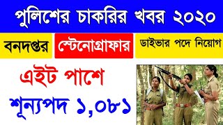 🎁 Forest Guard | Stenographer |  Driver etc [1081 Vacancies] Jobs in Police