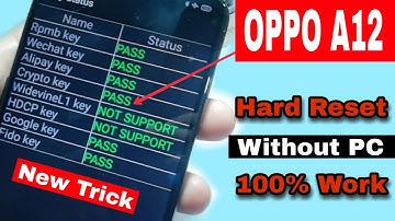 Oppo A12 Hard Reset | How to hard reset oppo A12 | Oppo A12 ka lock kaise tode | Oppo A12 Remove Pin
