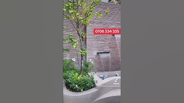 Máng tạo thác nước đẹp, thác nước hồ bơi nhà đẹp, Thác nước hồ cá