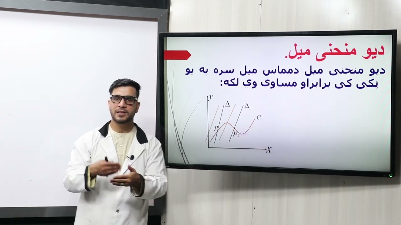 12.دولسم ټولګی-ریاضی مضمون-مشتقات، د یو منحنی میل، منځنۍ یا وسطي تغییر ۱