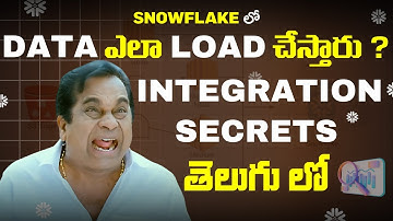 Snowflake Data Loading, Staging & Integration Explained in Telugu | Tutorial | Brolly Academy