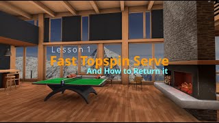 Tame the Spin - Lesson 1 - The Fast Topspin Serve - Advanced