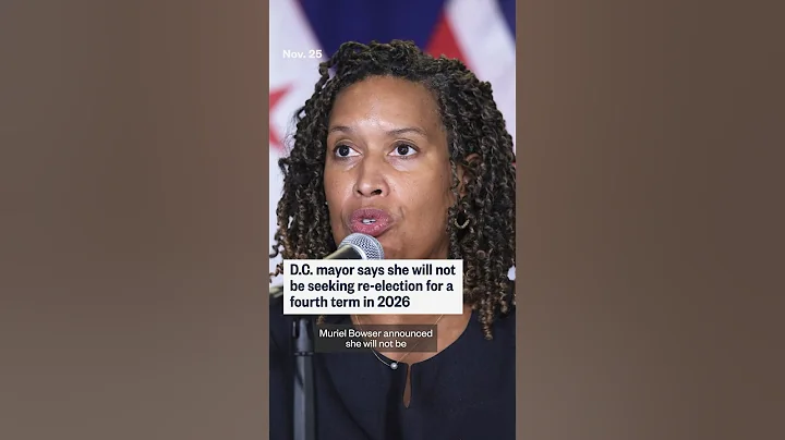 D.C. mayor says she will not be seeking re-election for a fourth term in 2026