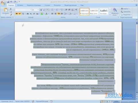 Свойства форматирования в Word 2007 (14/40)