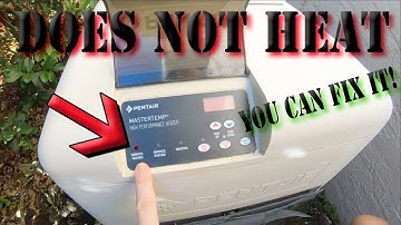 Pentair pool heater turns on but does not heat, how to fix.