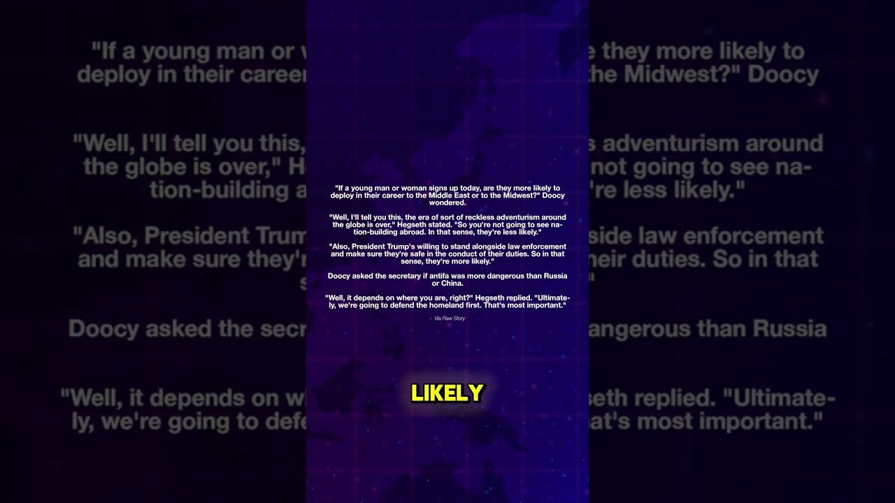 Hegseth makes SHOCKING admission