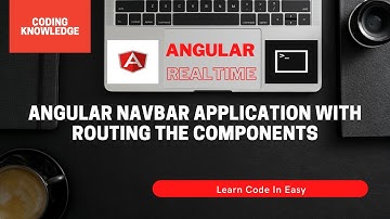 Angular Navbar with Bootstrap #angular Routing Component @CodingKnowledge