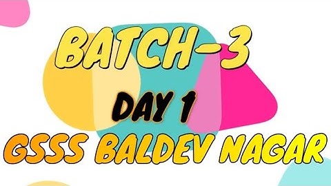 BATCH 3 DAY 1 NIPUN HARYANA MISSION FLN TRAINING GSSS BALDEV NAGAR AMBALA