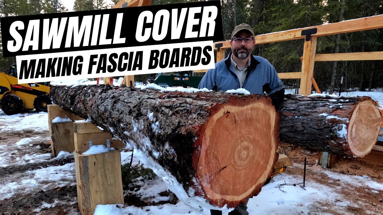 I Can t BELIEVE The Inside Of This LOG How To Make Fascia Boards Woodland Mills Sawmill 
