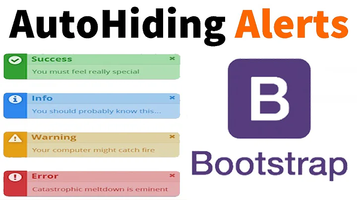 Auto Hiding Bootstrap Growl Alerts | Notification Success Failure Messages | Simplest & Easiest