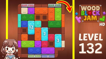 Wood Block Jam Level 132 Solution Walkthrough