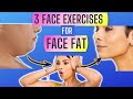 3 FACE EXERCISES for FACE FAT: 3 minutes to Sculpt CHEEKS and JAW