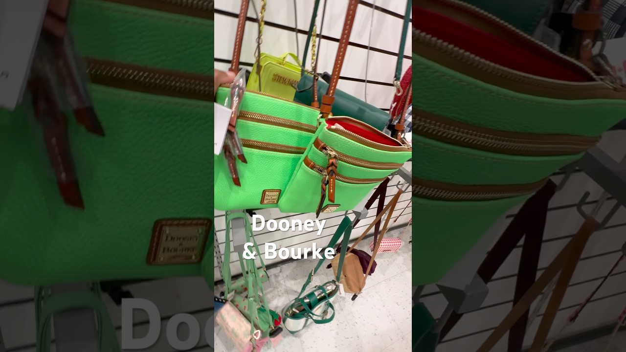 DOONEY AND BOURKE TRIPLE ZIP CROSSBODY NEON GREEN TJ MAXX DESIGNER