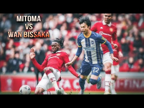 Aaron wan bissaka vs Mitoma |Every moment|mantd 0 Brighton 1