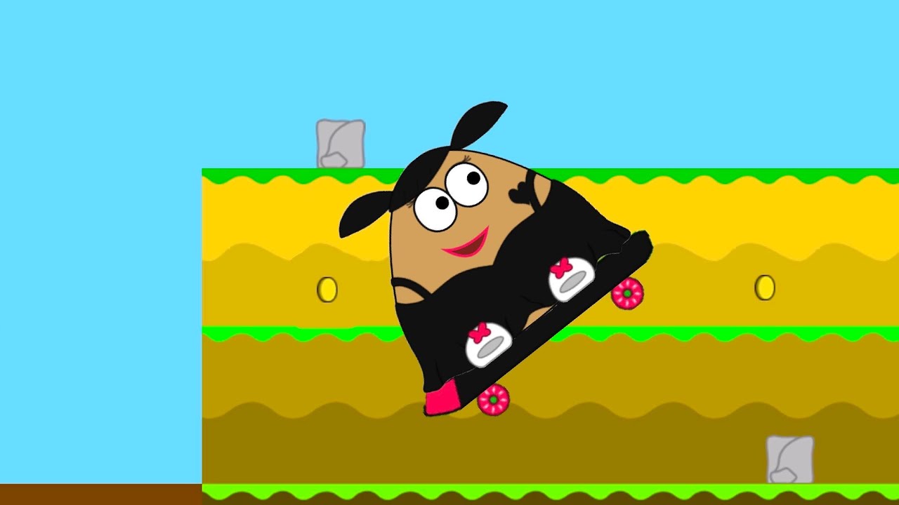 Pou E-Girl é MUITO RADICAL no SKATE 