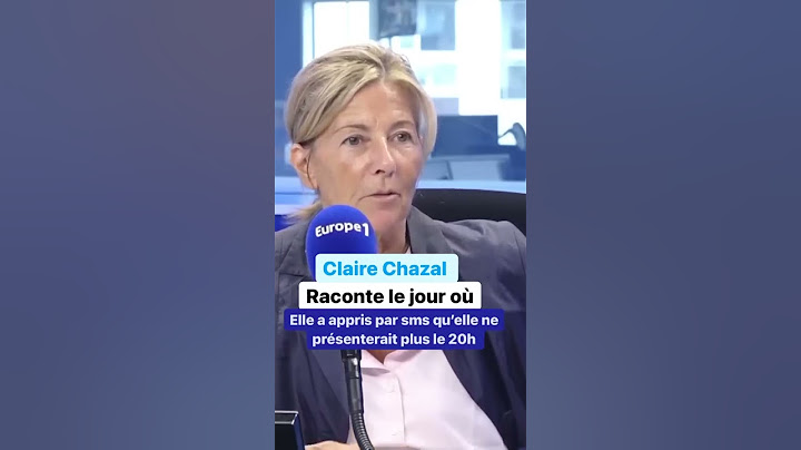 Claire Chazal raconte le jour où elle a appris par SMS qu'elle ne présenterait plus le 20h #shorts