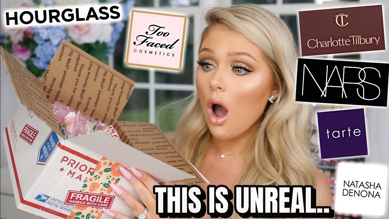 $100 MAKEUP MYSTERY BOX UNBOXING  ALL HIGH END MAKEUP OMG - YouTube