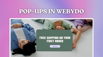 🔥 How to Create & Customize Pop-Ups in Webydo – Full Tutorial!