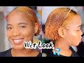 I TRIED THE WET LOOK ON MY NATURAL HAIR|| SHORT 4C HAIR| Dreeniie