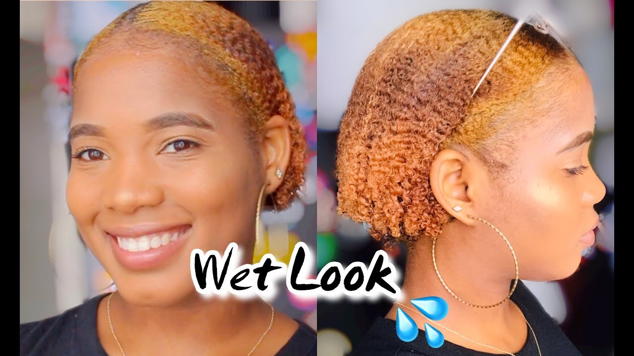 I Tried The Wet Look On My Natural Hair Short 4c Hair Dreeniie