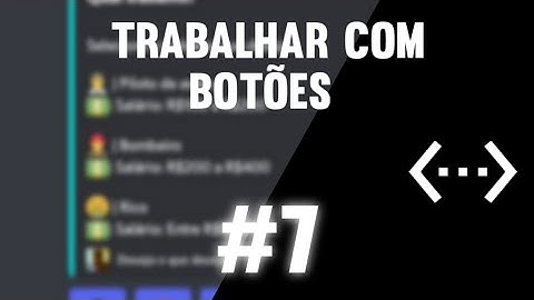 Comando de trabalhar com botões em dbd | #7